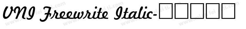 VNI Freewrite Italic字体转换